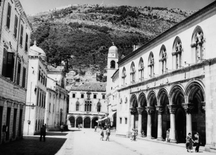 View of dubrovnik, croatia, yugoslavia, 1961.