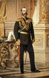 Portrait of tsar alexander ll, emperor of russia.