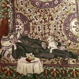 Portrait of vsevolod meyerhold, theater director, by p, konchalovsky.