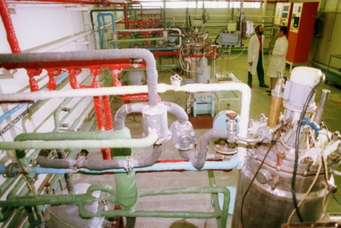 Fermentation room at the state research centre of applied microbiology in obolensk, moscow region, where a new generation of curative and prophylactic preparations to treat human and animal infectious...