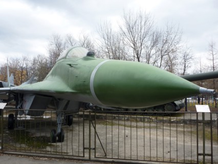 Military hardware on display in the outdoor potion of the central museum of armed forces, moscow, russia, april 2011.