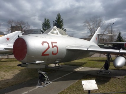 Military hardware on display in the outdoor potion of the central museum of armed forces, moscow, russia, april 2011.