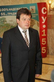 Moscow, russia, mikhail balakin, chairman of the board of su-155 group.