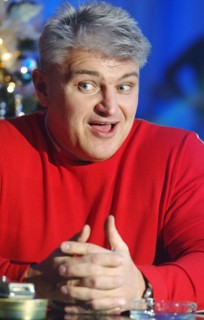 Tv presenter, athlete vladimir turchinsky marks his birthday in the slava night entertainment center, december 5, 2005.