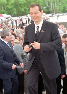 Novosibirsk, russia, june 10, director general of the 'krasny vostok' beer company airat khairulin (c) pictured during the ceremony of opening the siberian brewery - a subsidiary enterprise of the 'kr...
