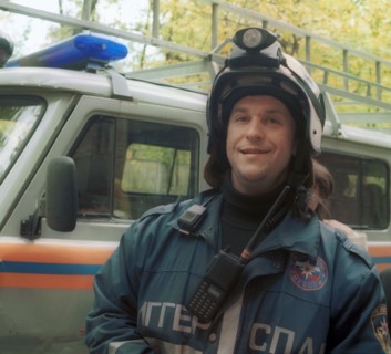 Vadim mikhailov, head of the digger-spas underground research and rescue centre in moscow, october 2, 2002.