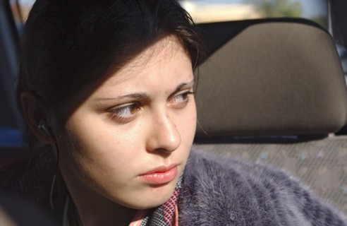 September 12, 2006, daughter nastya of former yukos chief mikhail khodorkovsky has arrived at the railway station after a meeting with her father at a penal colony in krasnokamensk in the chita region...