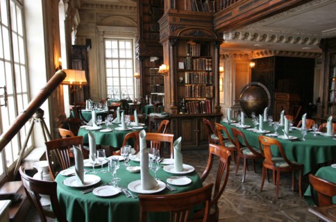 The library hall at pushkin cafe, moscow, russia, february 2007.