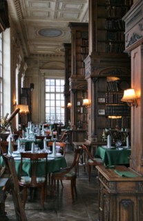The library hall at pushkin cafe, moscow, russia, february 2007.