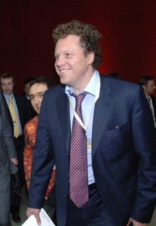 Mirax group president sergei polonsky attends the russia forum in the gostiny dvor exhibition complex, moscow, russia, january 30, 2008.