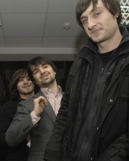 Lawyer murat musayev and suspects of the murder of novaya gazeta newspaper journalist anna politkovskaya, dzhabrail makhmudov (l) and ibragim makhmudov (r), have been acquitted by moscow district mili...