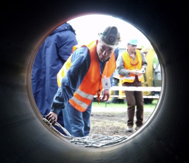 Georgia, may 23, 2003, at a groundbreaking ceremony (in pic) for the georgian stretch of the baku-tbilisi-ceyhan oil pipeline in east georgias tetritskaroid district, on friday, the project provides f...