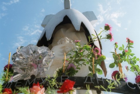 Volgograd, russia, the new monument of the civilians who died on august 23, 1942 in an air raid by nazi airforce during world war 2, a total of 43 thousand people were killed and over 50 thousand woun...