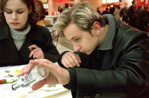 Moscow, russia: vodka is popular with young and old.