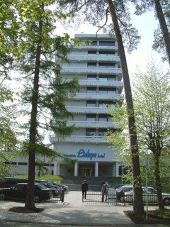 Jurmala, the lielupe sanatorium on the shore of the gulf of riga.