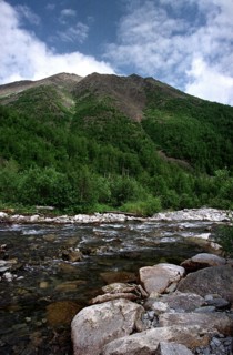 In the north urals mountain region, russia.