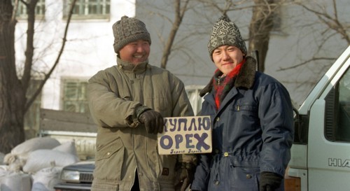 Many chinese citizens who came to the territory as tourists do not hurry to see the sights, vladivostok, maritime territory, 2001, the main purpose of their visit is to buy ginseng, trepang, brankursi...
