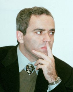 Moscow, russia, january 16, 2002, an outstanding russian chess grandmaster garry kasparov is going to take part in the fide world cup quick-chess tournament to be held in cannes (france) on march 20-2...