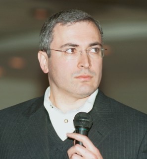 Moscow, russia 2001, russian billionaire businessman mikhail khodorkovsky, head of yukos oil company.