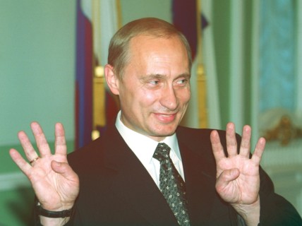 Moscow, russia, july 28, 2001, russian president vladimir putin has formulated eight tasks facing the russian railway ministry during his speech in the ministry's freight traffic and passenger transpo...