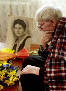 Vladivostok, russia, january 17 2003: the eldest resident of russia's martime territory afanasy ivanovich tarasov (in pic) has turned 116 today, he was married only once and beleives the 60 years of h...