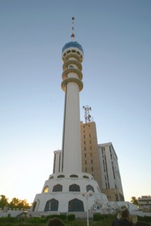 Baghdad, iraq, 2/03: saddam's tower - the hightest building in baghdad, equipped with a viewing platform and restaurant.