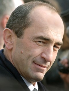 The incumbent armenian president robert kocharyan .
