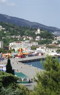 Yalta, black sea resort, ukraine, 1990s.