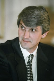 Platon lebedev, director of group menatep bank detained in moscow, russia on suspicion of fraud, july 3, 2003.