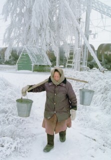 A view in one of the settlements in kamyshino district of volgograd region, electric power supply of over 50 settlements was disrupted because of multiple damage of power lines in the area caused by i...