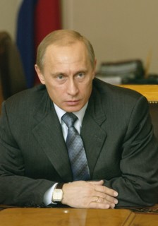President vladimir putin holds meeting with power ministers, they discussed the situation in serbia and montenegro, moscow, russia, march 20, 2004.