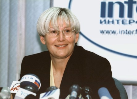 Elena baturina, wife of moscow mayor yuri luzhkov, may 2004, russia.