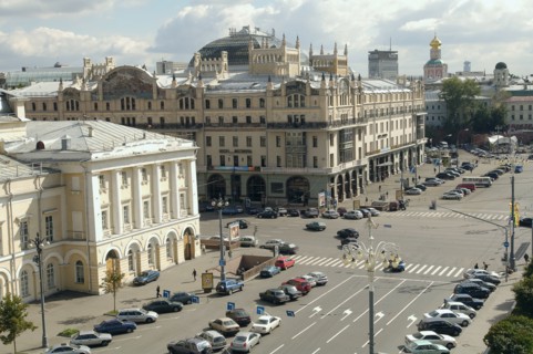 The metropol hotel in moscow, russia.