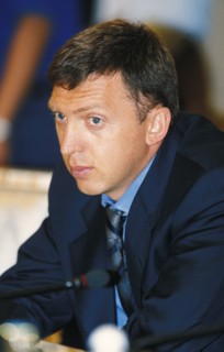 Oleg deripaska, president of siberian aluminum group.