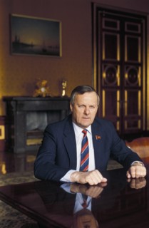 Mayor of leningrad, anatoli sobchak, july 1991.