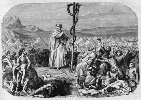 Religion The Holy Bible. the bronze Snake