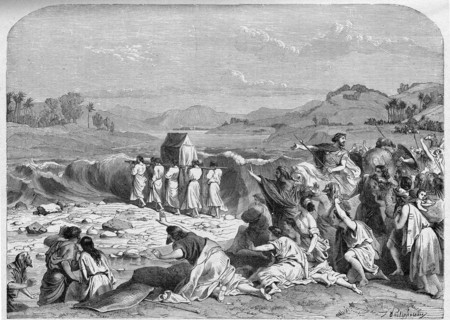 Religion The Holy Bible. Passing the Jordan River