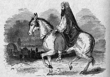 Religion The Holy Bible. An hebrew judge on a white donkey