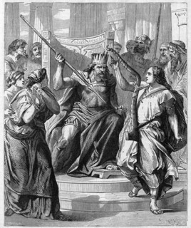 Religion The Holy Bible. Saul Tries to Kill David