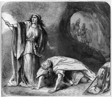 Religion The Holy Bible. Samuel appears to saul