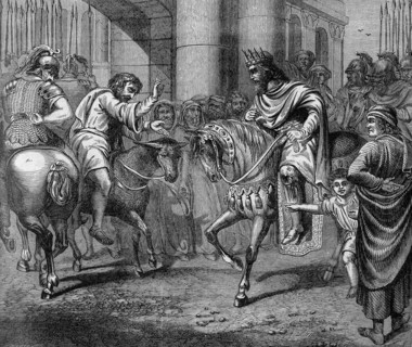 Religion The Holy Bible. Mephibosheth reach David when he's coming back from jerusalem