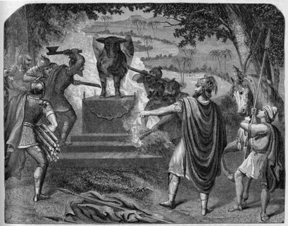 Religion The Holy Bible. Asa destroy Maachah's idols