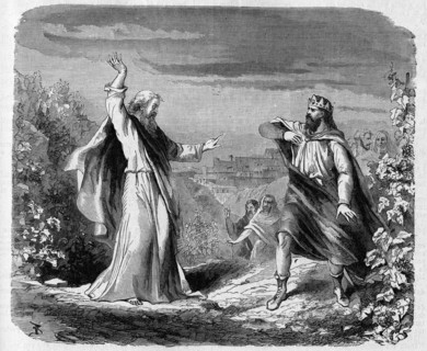 Religion The Holy Bible. Elijah Meets Ahab and Is Accused by the King