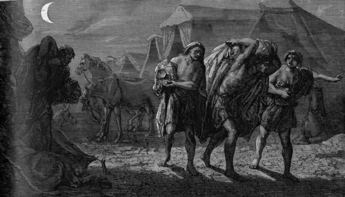 Religion The Holy Bible. The four lazars in the deserto of Siri