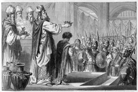 Religion The Holy Bible. Incoronation of Jehoash