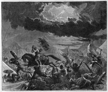 Religion The Holy Bible. The destruction of Sennacherib's army