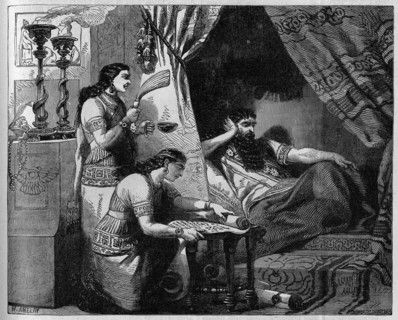 Religion The Holy Bible. Ahasuerus make the annual be read
