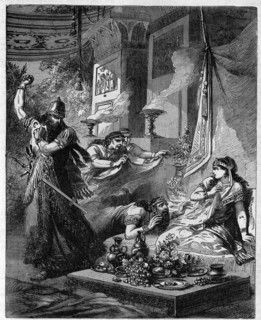 Religion The Holy Bible. Ahasuerus discover Aman and Esther