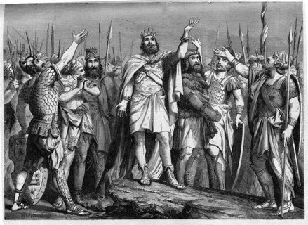 Religion The Holy Bible. David celebrate winning against his enemies