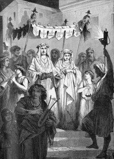 Religion The Holy Bible. Hebrew wedding Procession